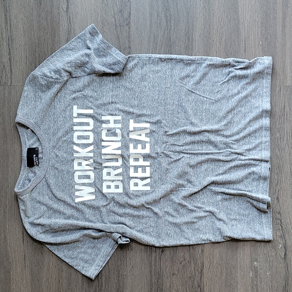 Private Party "Workout Brunch Repeat" T-Shirt S